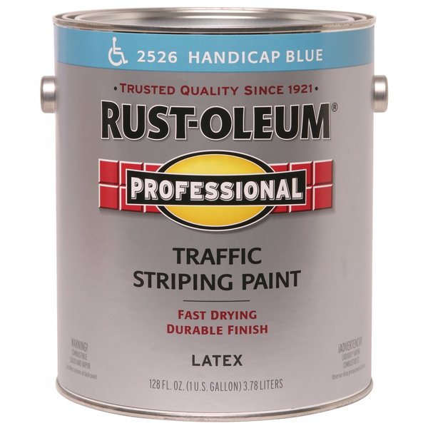 Rust-Oleum Traffic Zone Marking Paint, 1 gal, Handicap Blue, Water -Based 2526402
